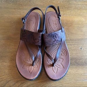 B.O.C. Brown Leather Sandals